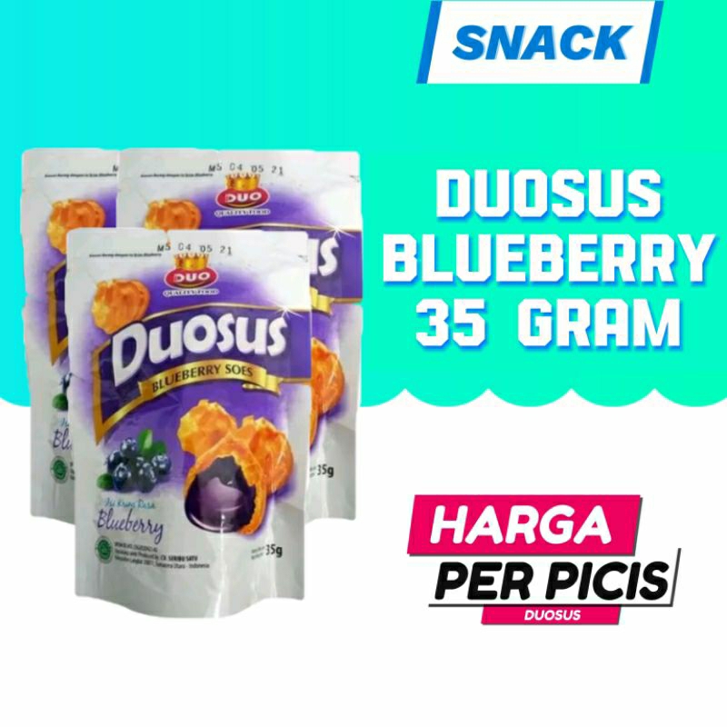 

duosus 35 gram, blueberry, vanilla, keju, coklat