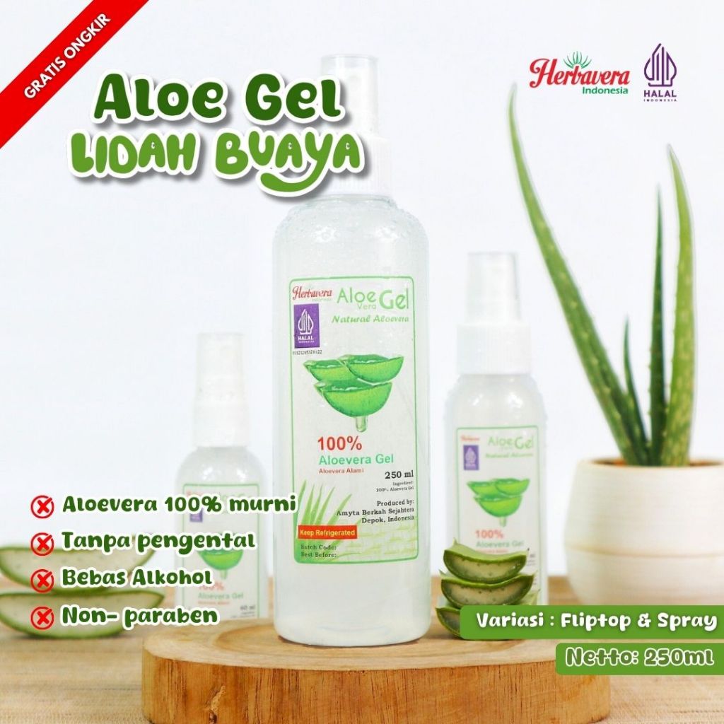 Aloe Vera Gel / Gel Lidah Buaya 250 ml