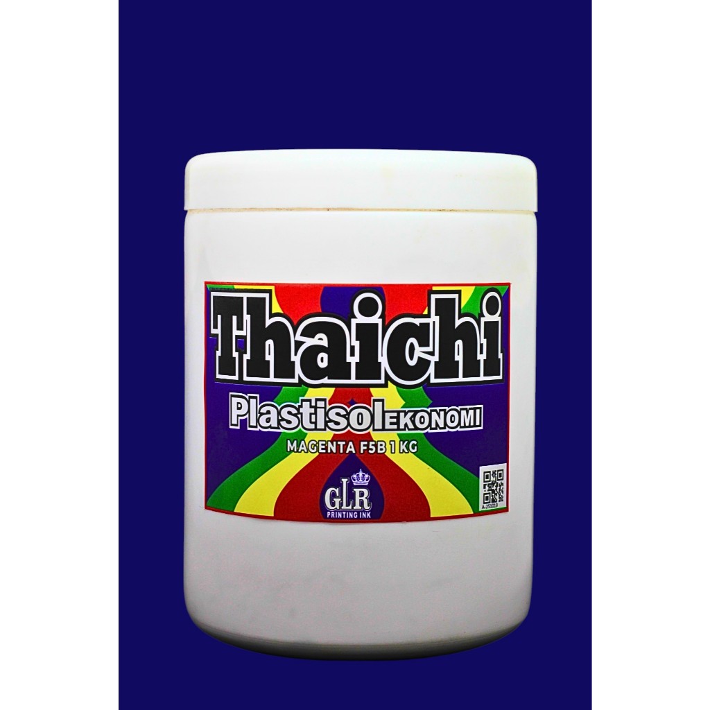Tinta Cat Sablon Plastisol Thaichi Seri Ekonomi Warna Plastisol Magenta F5B/ Magenta CMYK Proses/ Ma