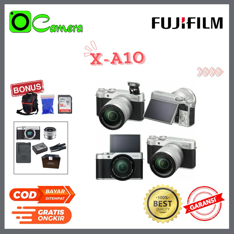 Kamera Mirrorless FUJIFILM X-A 10 Lensa Kit