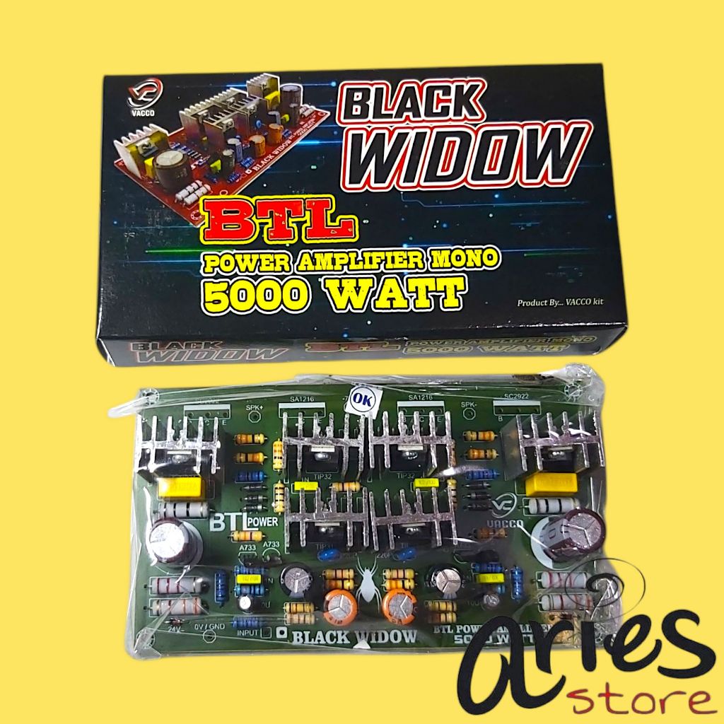 KIT BLACK WIDOW BTL POWER AMPLIFIER MONO 5000 WATT VACCO