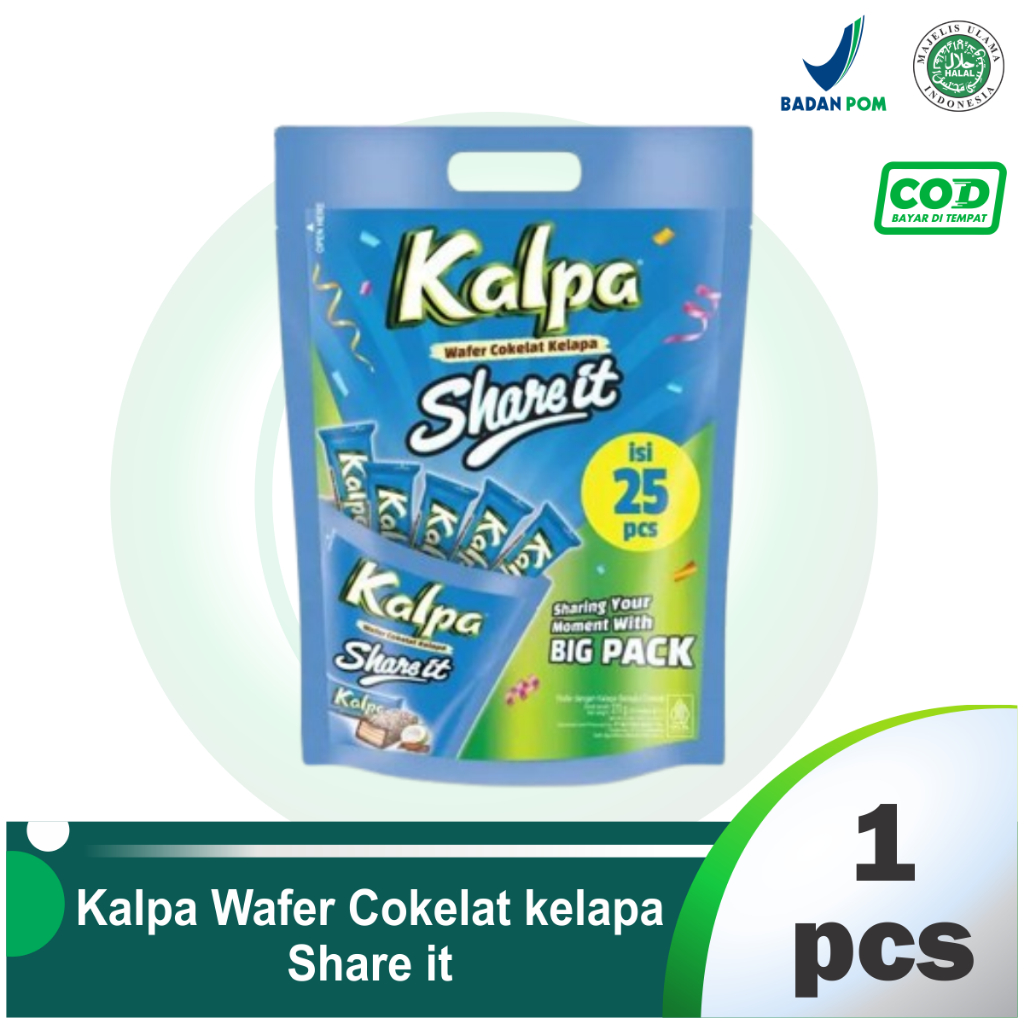 

Kalpa Wafer Cokelat Kelapa Share It isi 25pcs