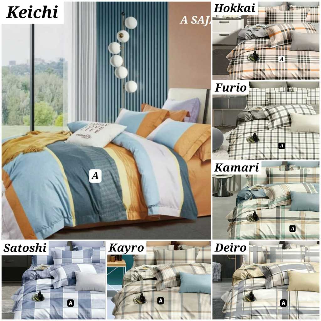 Cover Duvet / Quilt Duvet Katun Jepang ORI Import Motif Tanpa Inner 220x220-240 Bisa Custom Ukuran I