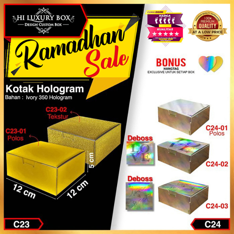 

KOTAK SOUVENIR|KADO|HOLOGRAM|SERBAGUNA|MURAH|DUS|BOX|PACKAGING|C23