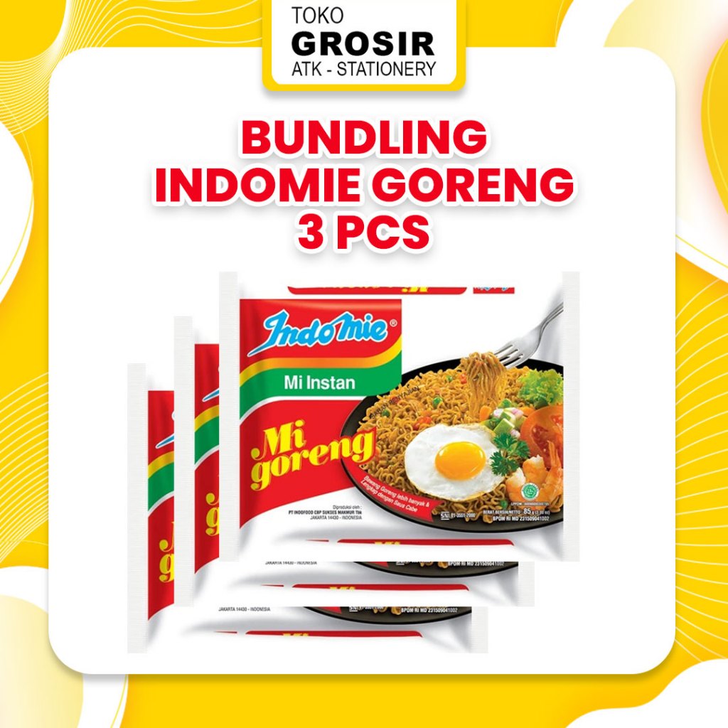 

(BUNDLING) Indomie Goreng Isi 3 pcs / 5 pcs