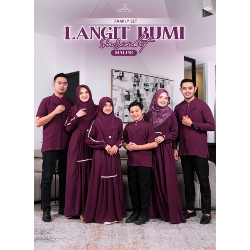 [READY - FREESTOK SILAHKAN CHAT] Sarimbit Keluarga Lebaran Idul Fitri 2025 Langit Bumi Sarimbit by A