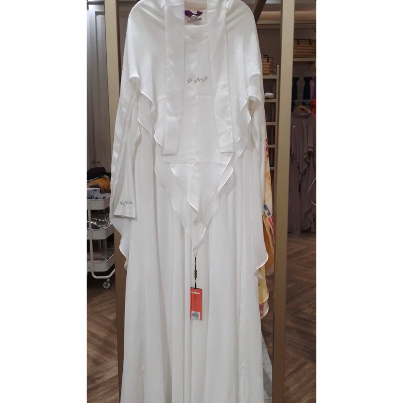 [SALE] SET GAMIS & KHIMAR BERGO CERUTY SWARO ZIGZAG KECIL SISESA LOOK