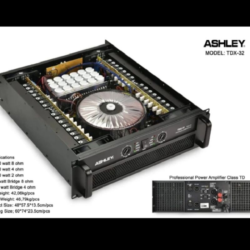 Power amplifier Ashley TDX 32 class TD tdx32