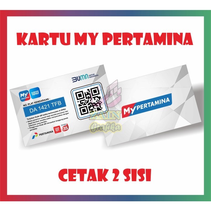 

Cetak Kartu My Pertamina Bahan PVC Laminasi Tahan Gores dan Anti Air