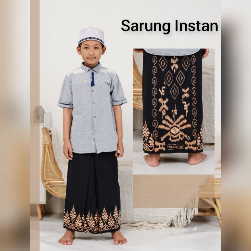 Sarung Instan Anak Laki-laki 5-11 tahun