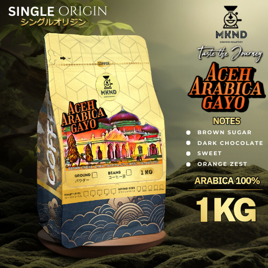

MKND COFFEE ROASTERY - Arabika Aceh Gayo 1Kg Singgel Origin | Biji Kopi Manuawal Brew Roast Beans