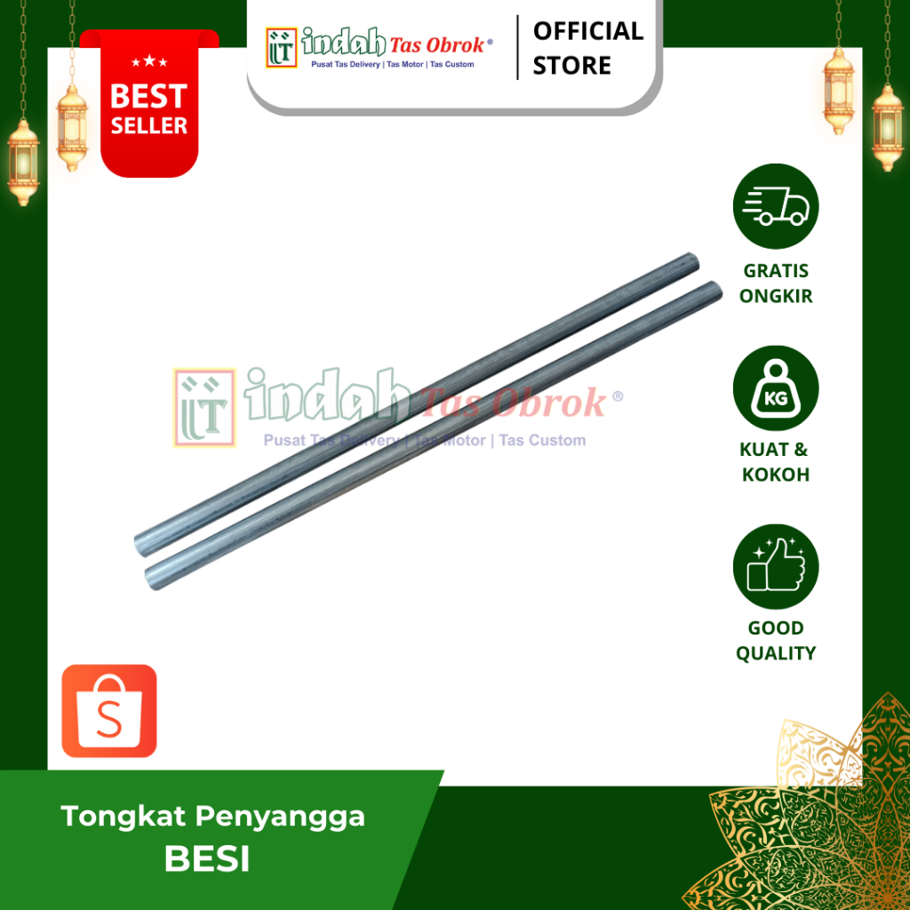 INDAH Tas Obrok - TONGKAT PENYANGGA TAS OBROK TONGKAT BESI TAS POS TAS RONJOT