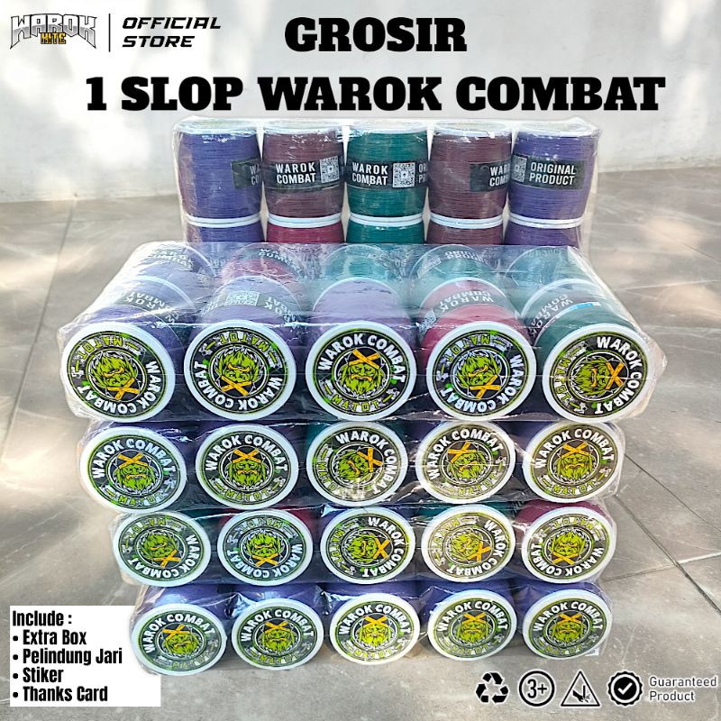 (GROSIR 1 SLOP) Gelasan Matot WAROK COMBAT Original Bahan Putih (Kasar & Tajam)