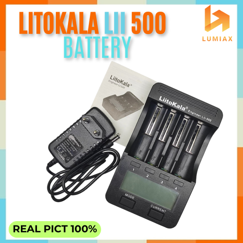LiitoKala Lii 500 Battery Capacity Litokala lii500 Lengkap Adaptor
