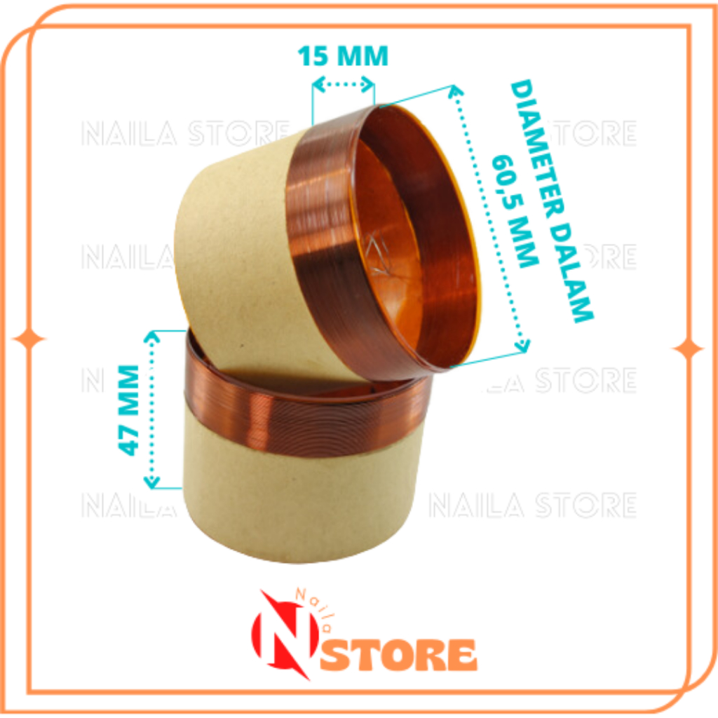 Spol Speaker 12 In Spul Spiker 15 Inch 60,5 mm Voice Coil Speaker Premium