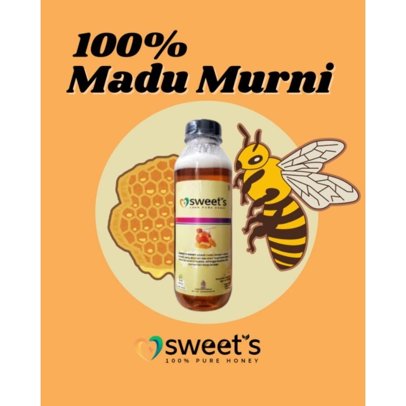 

MADU MURNI Sweet's Honey 100% Pure Honey - Madu Murni Tanpa Campuran - Madu Asli