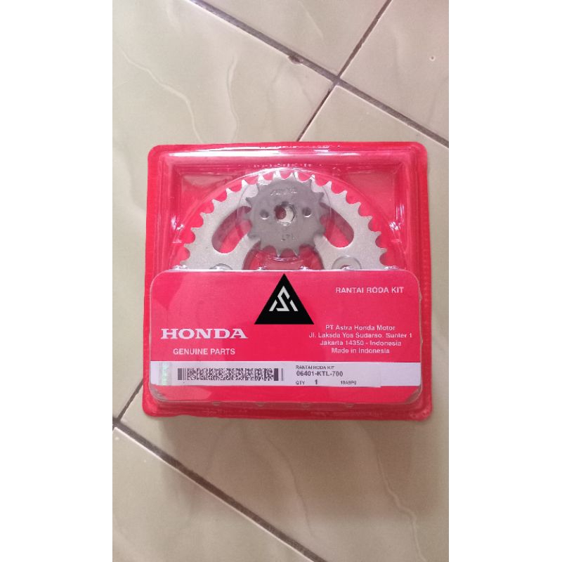 GEAR SET+RANTAI SATU PAKET,KTL 700,HONDA Kharisma,Revo lama,SUPRA FIT,new SUPRA 125.KTL-700.
