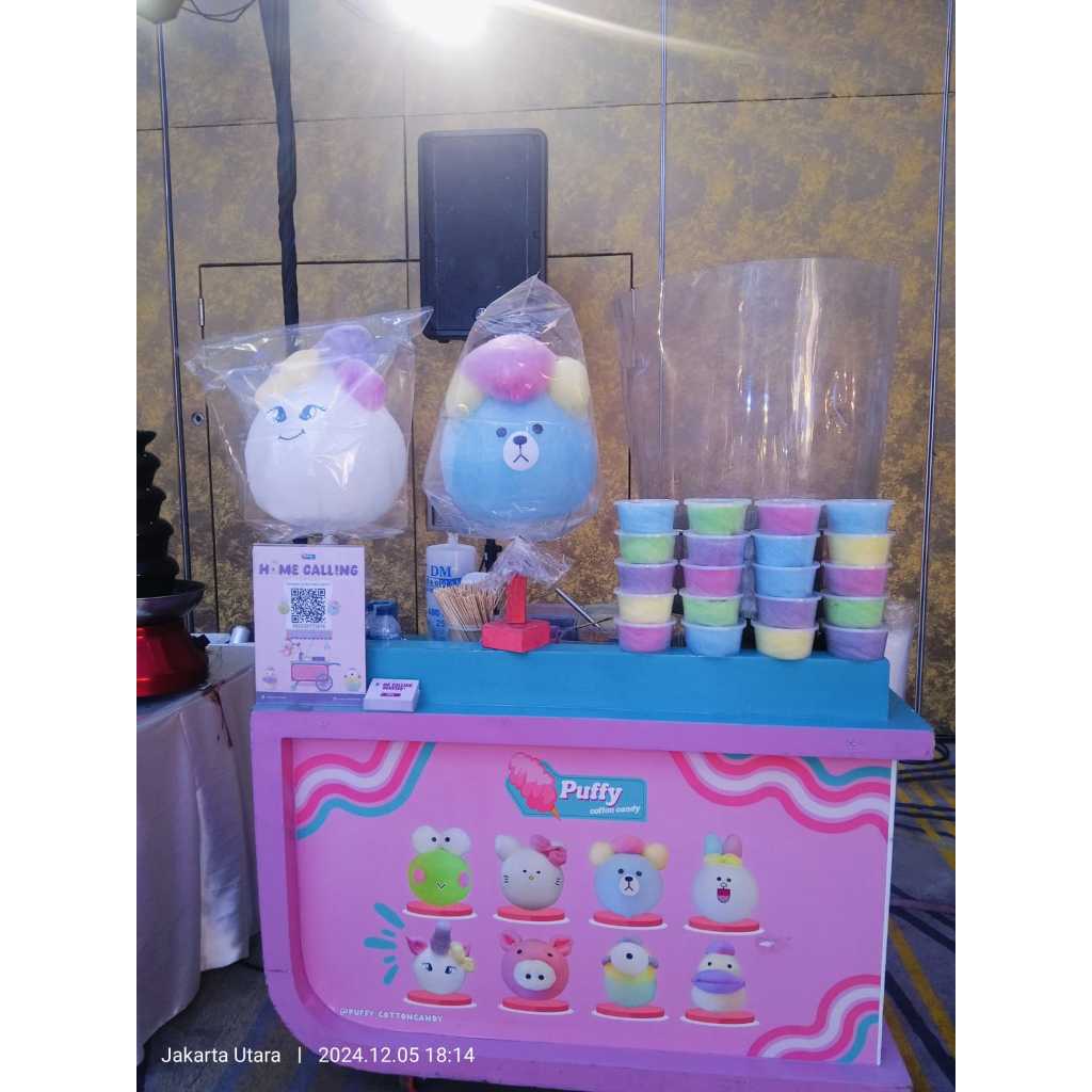 

Home Service Unlimited Cotton Candy Character n cup 400ml (2 jam)