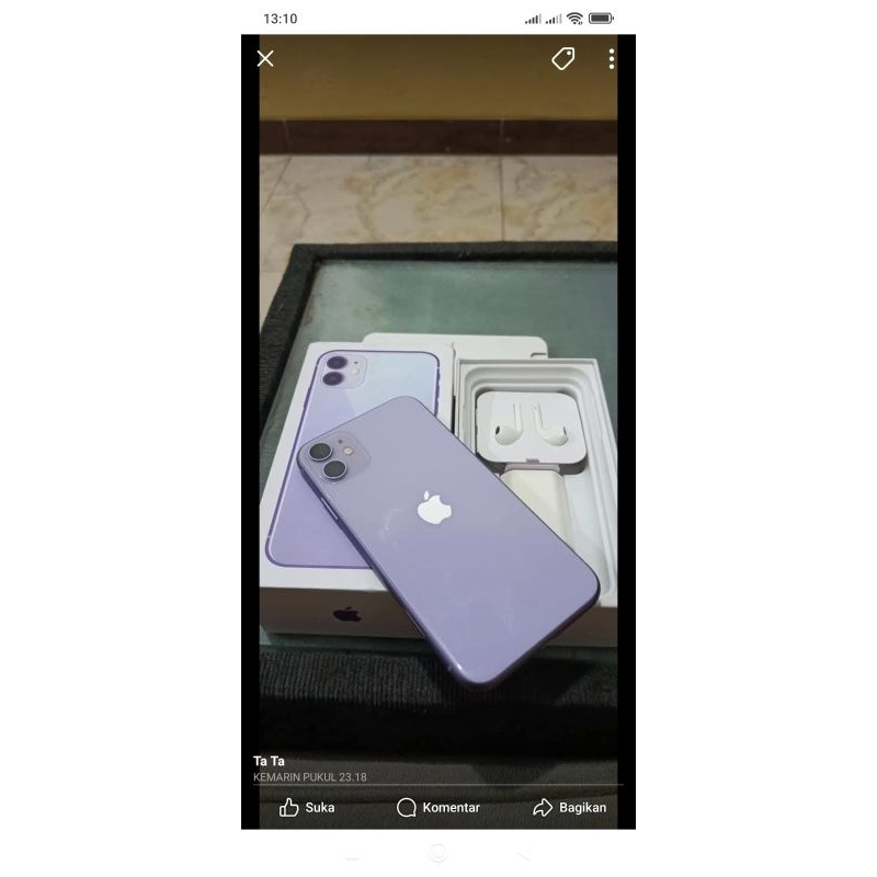 Iphone 11 128Gb purple, white