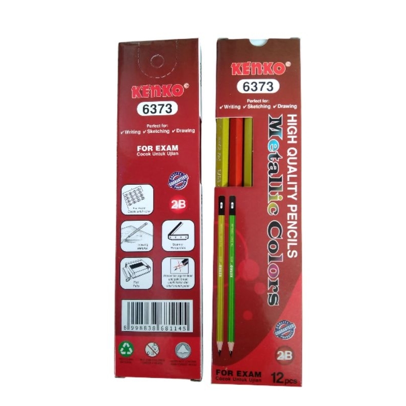 

PENSIL 2B KENKO 6373 METALLIC COLORS [ISI 12 PCS]