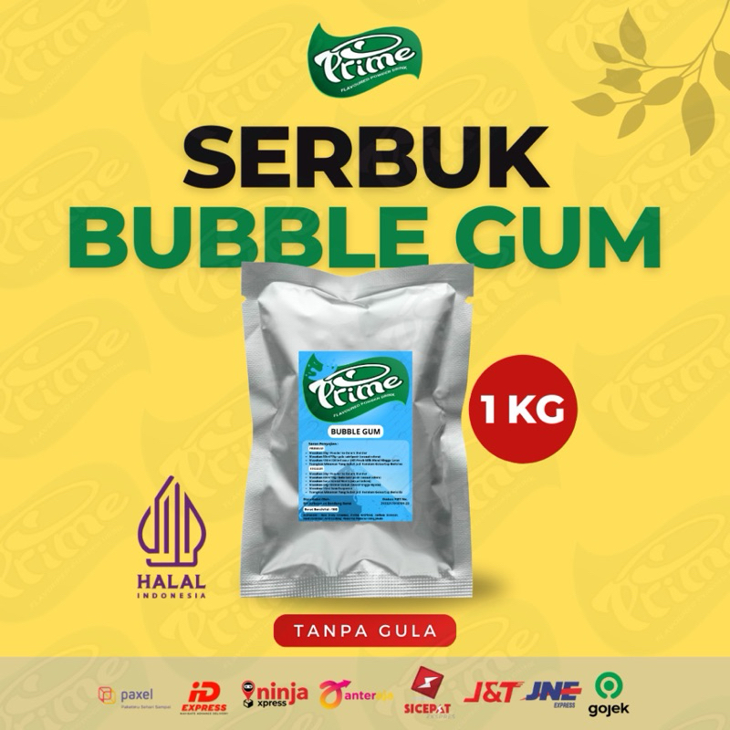 

Prime Bubuk Minuman Rasa Bubble Gum 1KG | ZOWI POWDER