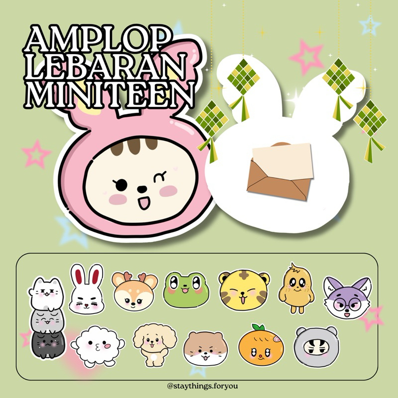 

⋅♡ staythings [ready] Amplop Lebaran Spesial Miniteen Seventeen