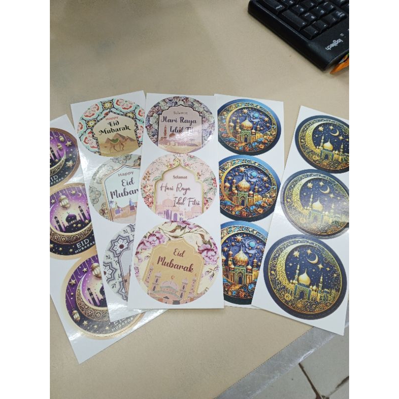

(10PC)STIKER EID MUBARAK/LEBARAN BULAT