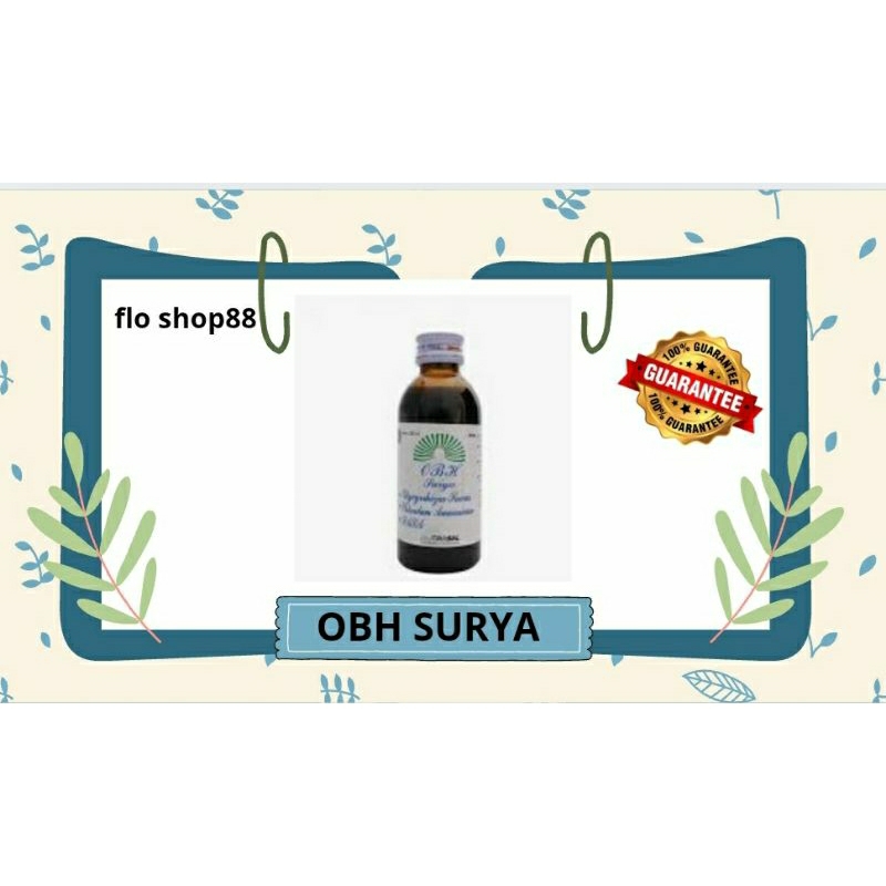 A - OBH SURYA / OBH SURYA ITRASAL / OBH SURYA SIRUP / OBH SIRUP ITRASAL