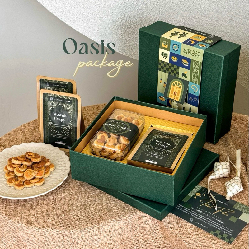 

Hampers Lebaran 2025 | Idul Fitri Eid Mubarak | Parcel Cookies - Oasis Package by Lana Gift Atelier