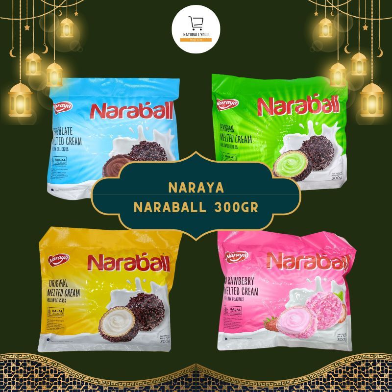 

Naraya Naraball 300gr All Varian Cookies Wafer Salut Bola