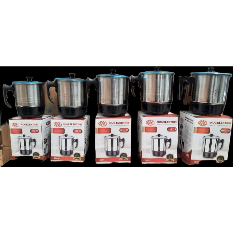 Teko Listrik / Mug Listrik Muxindo Ukuran 12Cm 13Cm 14Cm 15Cm