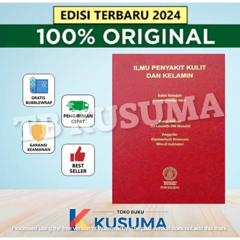 Terbaru 2024 Buku Ilmu Penyakit Kulit dan Kelamin UI Edisi 7 - Original