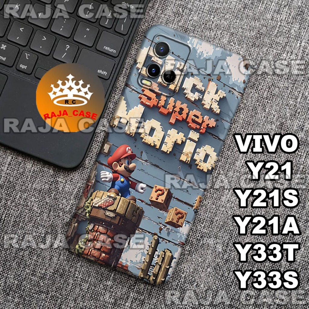 Rc30/Softase karet Hp VIVO Y21/Y21S/Y21A/Y33T/Y33S - Motif Mario - Case Hp  VIVO Y21/Y21S/Y21A/Y33T/