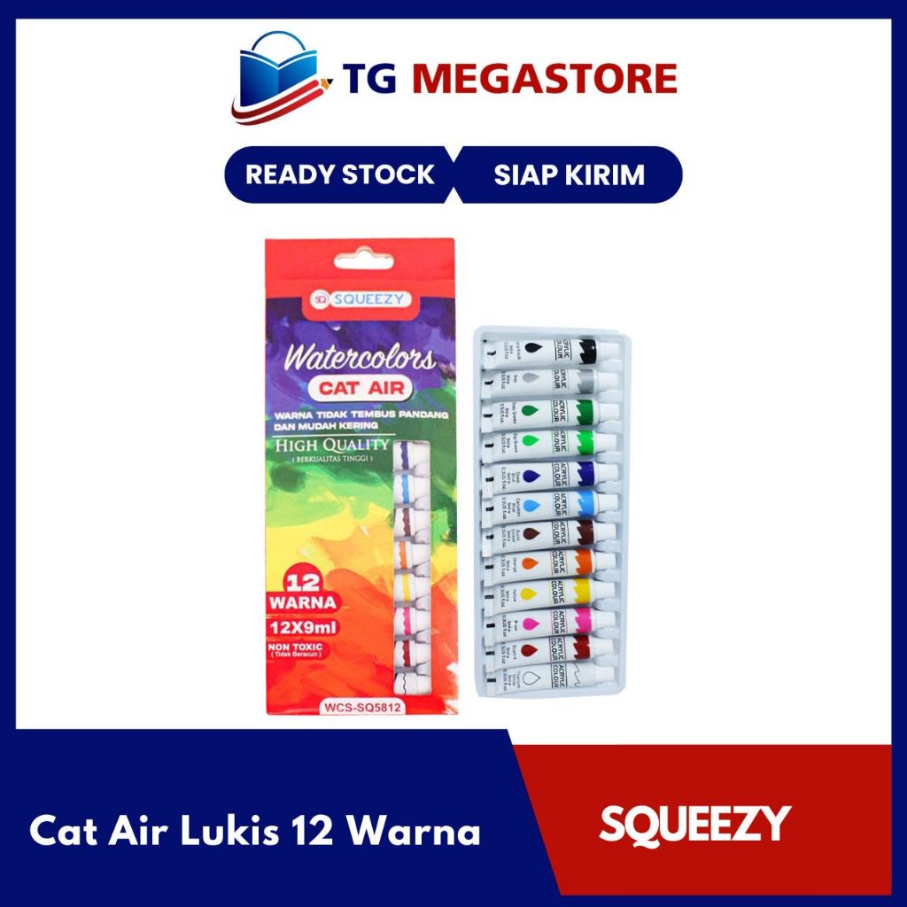 

Squeezy Cat Air Lukis 12 Warna WCS-SQ5812