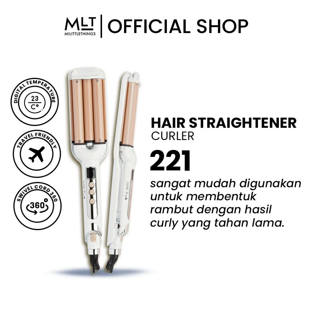Milittle Things 221 Glamorous Wavy Hair - Catokan Pelurus Rambut