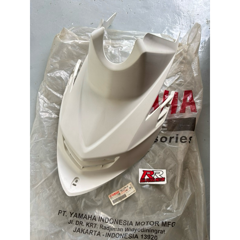 cover tutup dek body kasar blok mesin bawah jok original ori yamaha mio soul lama old karbu 14D puti