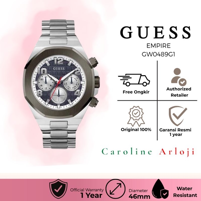 JAM TANGAN PRIA GUESS EMPIRE GW0489G1 GARANSI RESMI GAP