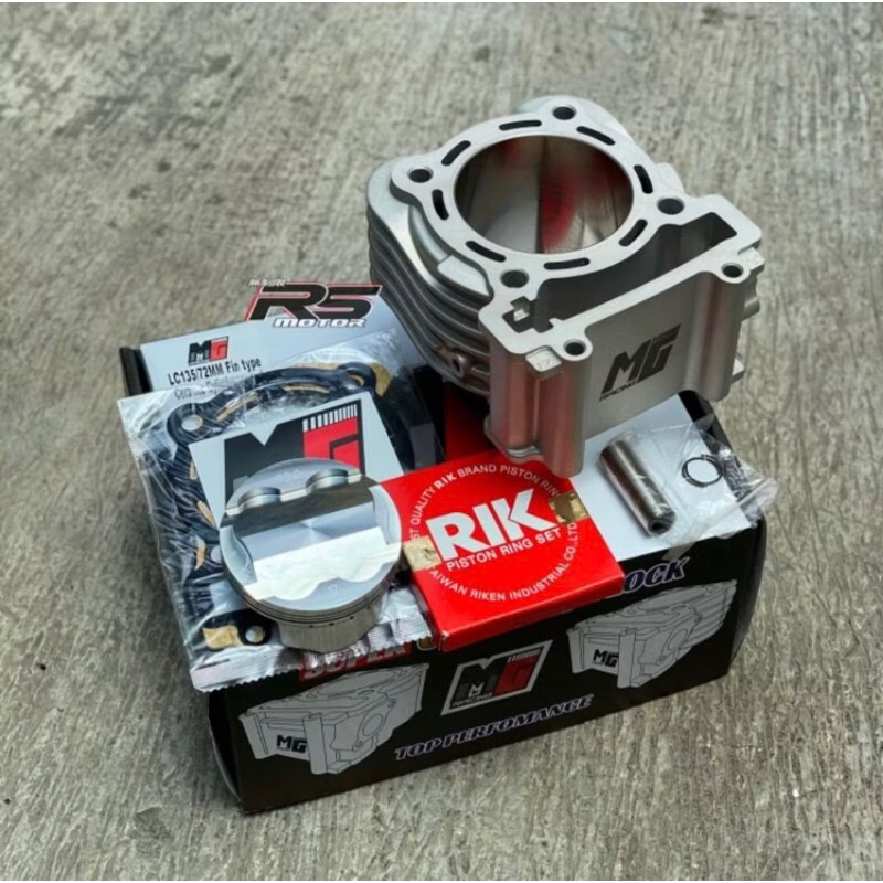 BLOK CERAMIC MX VIXION MX KING 72 MG RACING NEW MODEL SIRIP CERAMIC PISTON FJN FORGED