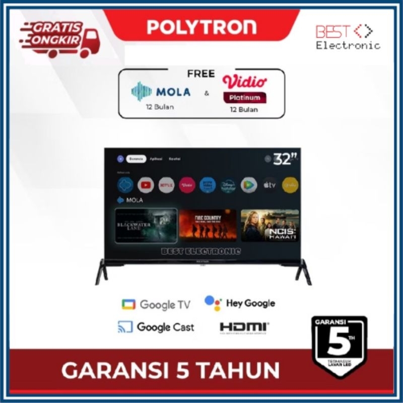Polytron Smart Google LED TV 32 inch PLD 32RG9059 32RG5059