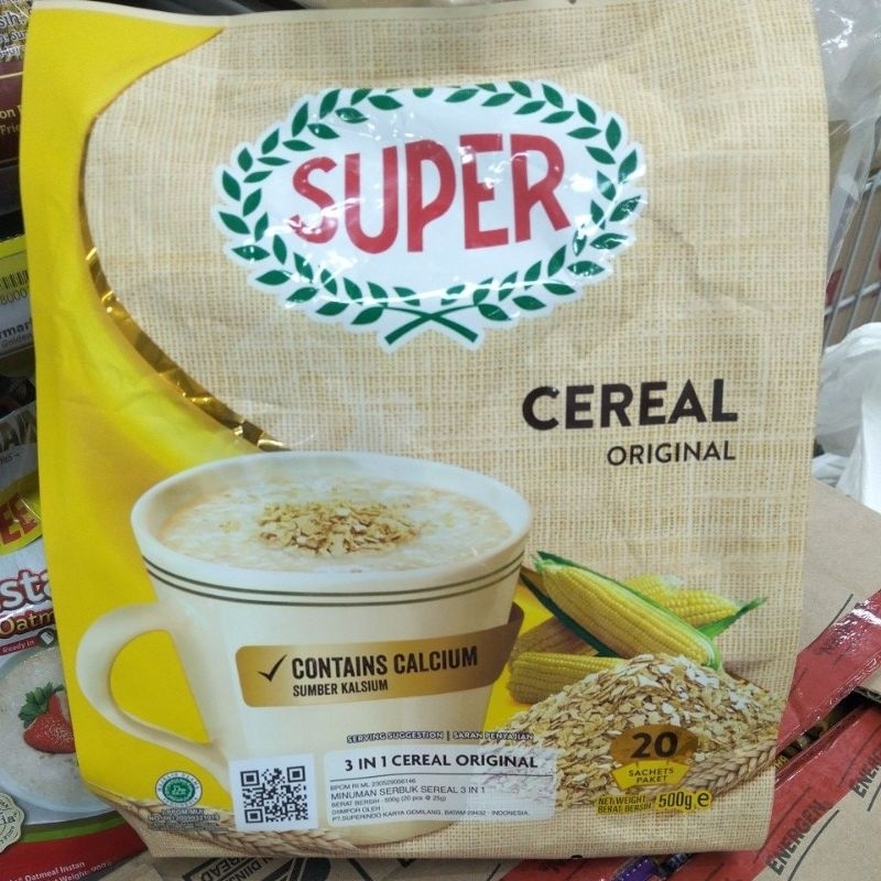 

Super instan cereal 25g x 20's (500gr) (pilih variant di chat)