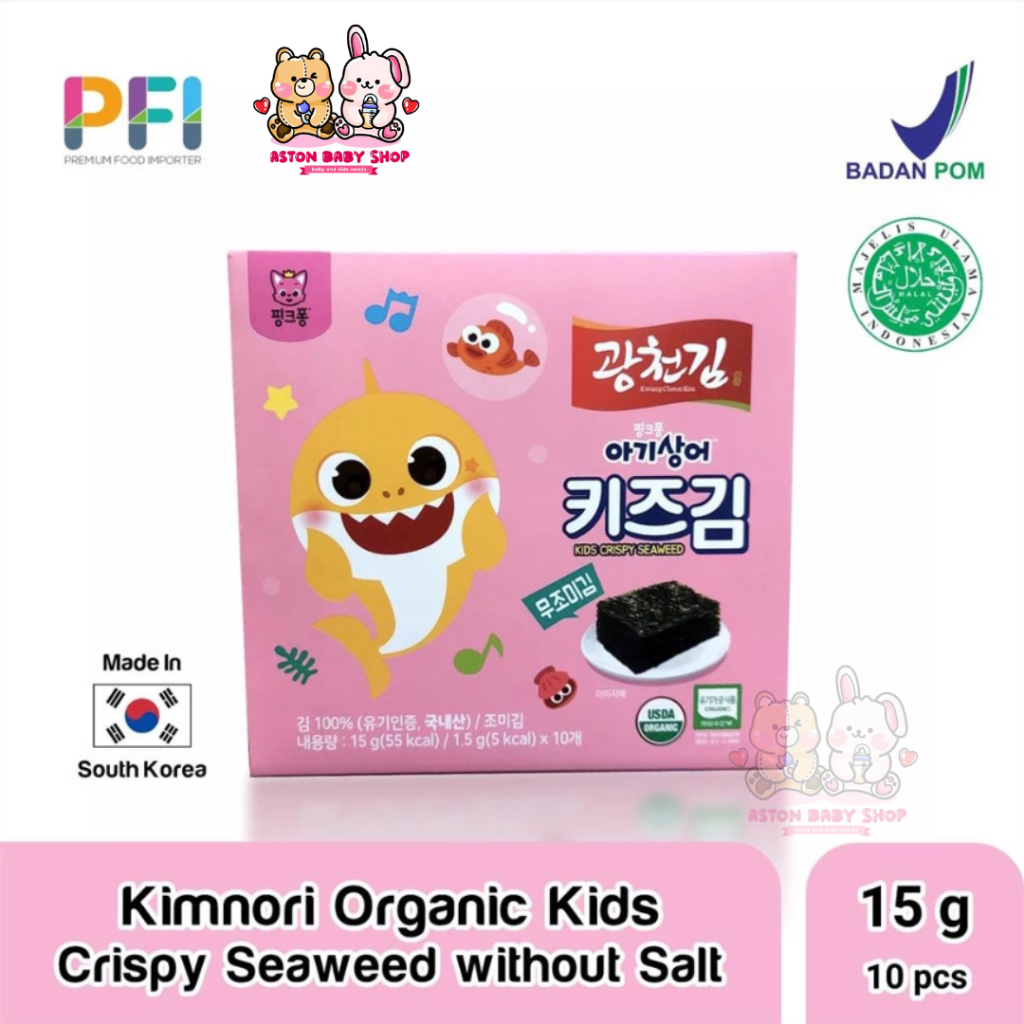 

Kimnori Organic Kids Cripsy Seaweed Without Salt 15gr - Rumput Laut Organik untuk Anak tanpa Garam