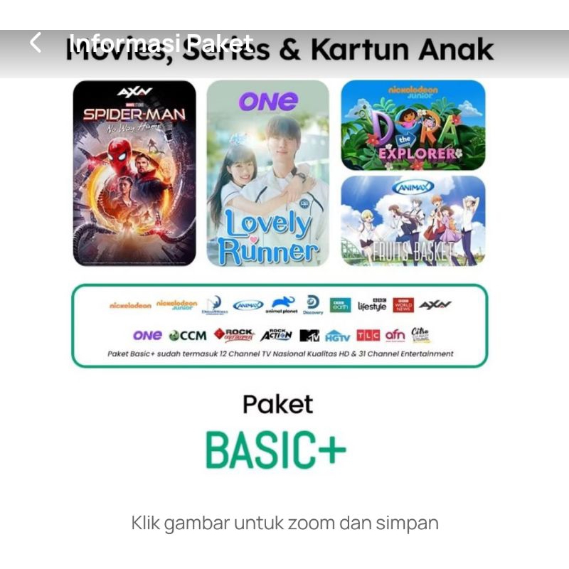 PAKET BASIC NEX PARABOLA