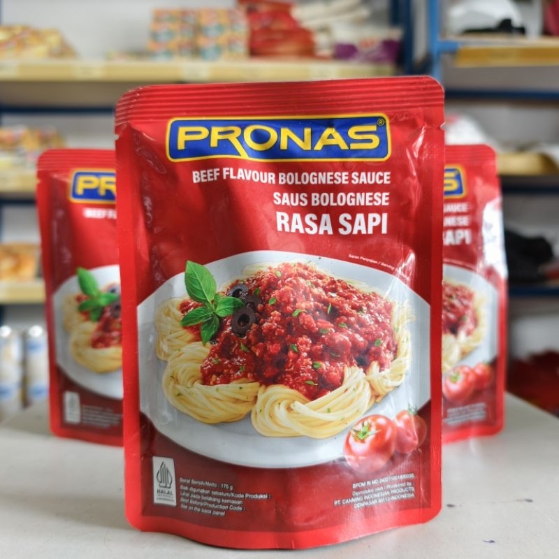 Pronas Saus Spaghetti Sapi 175Gr / Beef Spaghetty Sauce Pronas 175Gr / Saus Spageti Sapi