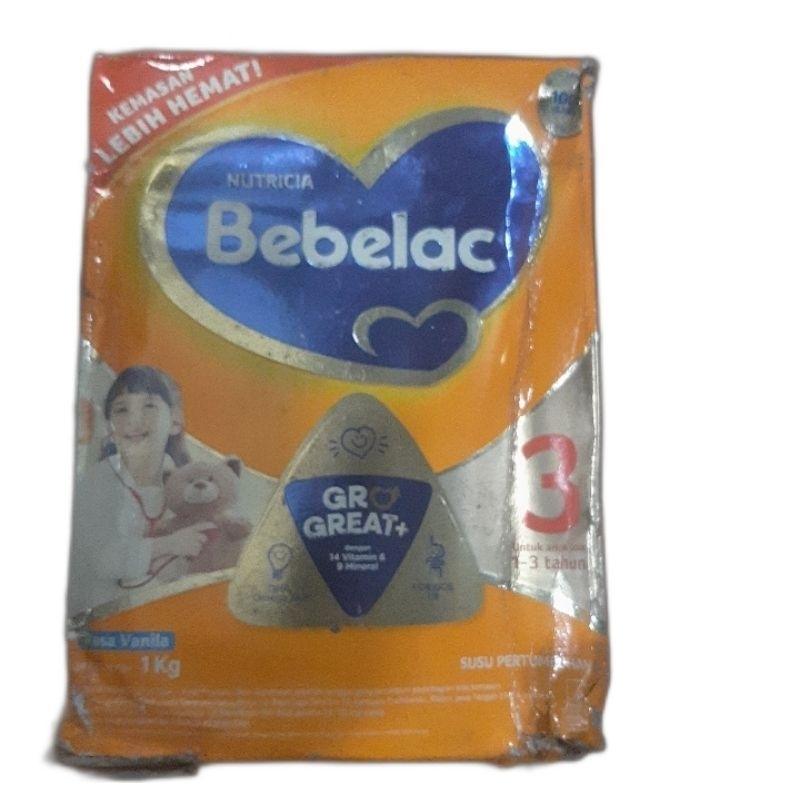 

PROMO TERMURAH..!! BEBELAC 3 VANILA 1KG (RIJEK BOX)
