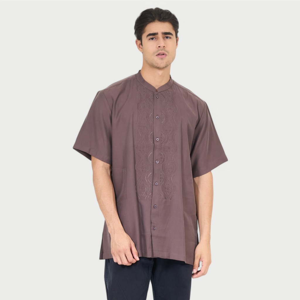 Preview By Itang Yunasz / Koko Preview / Preview Lengan Pendek/ Koko All Varian Brown Limited #1