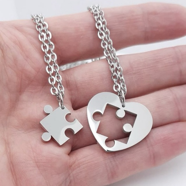 Kalung Couple Hati Puzzle Kalung Couple Puzzle