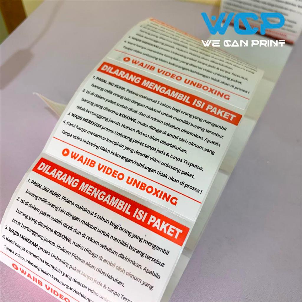 

bib [ PCS ] Label Sticker Unboxing Hukum Pidana Wajib Video Unboxing Stiker Anti Maling