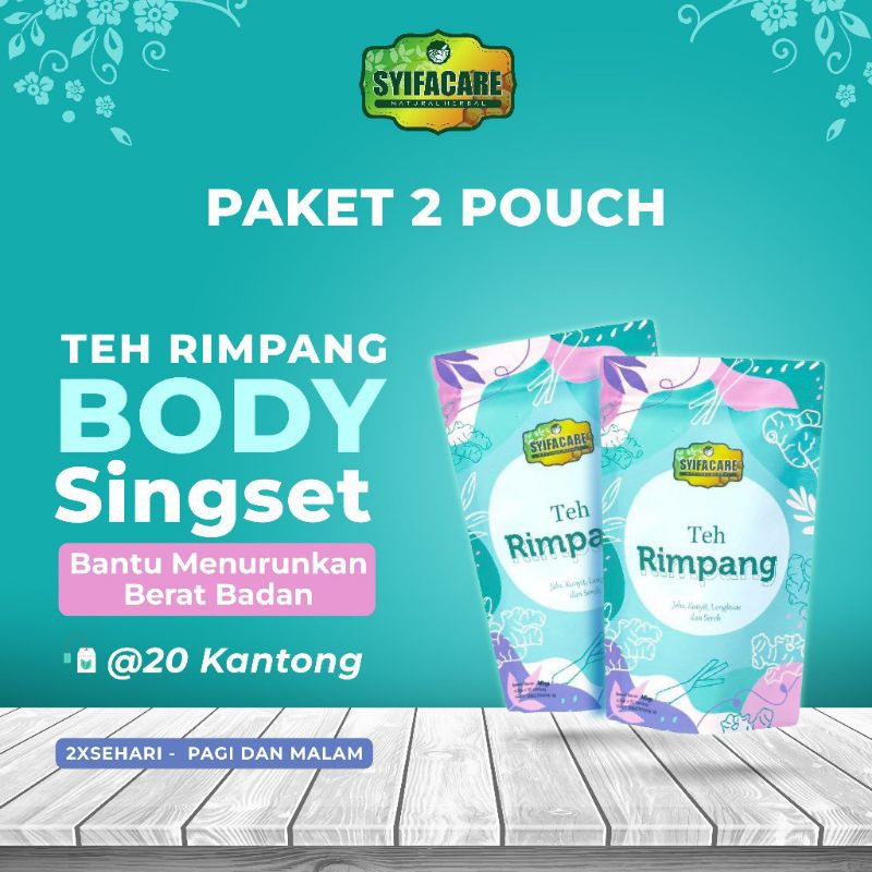 

TEH RIMPANG SYIFACARE | PAKET HEMAT 2 PACK | TEH CELUP RAMUAN HERBAL ALAMI | SOLUSI DIET PELANGSING BADAN ALAMI