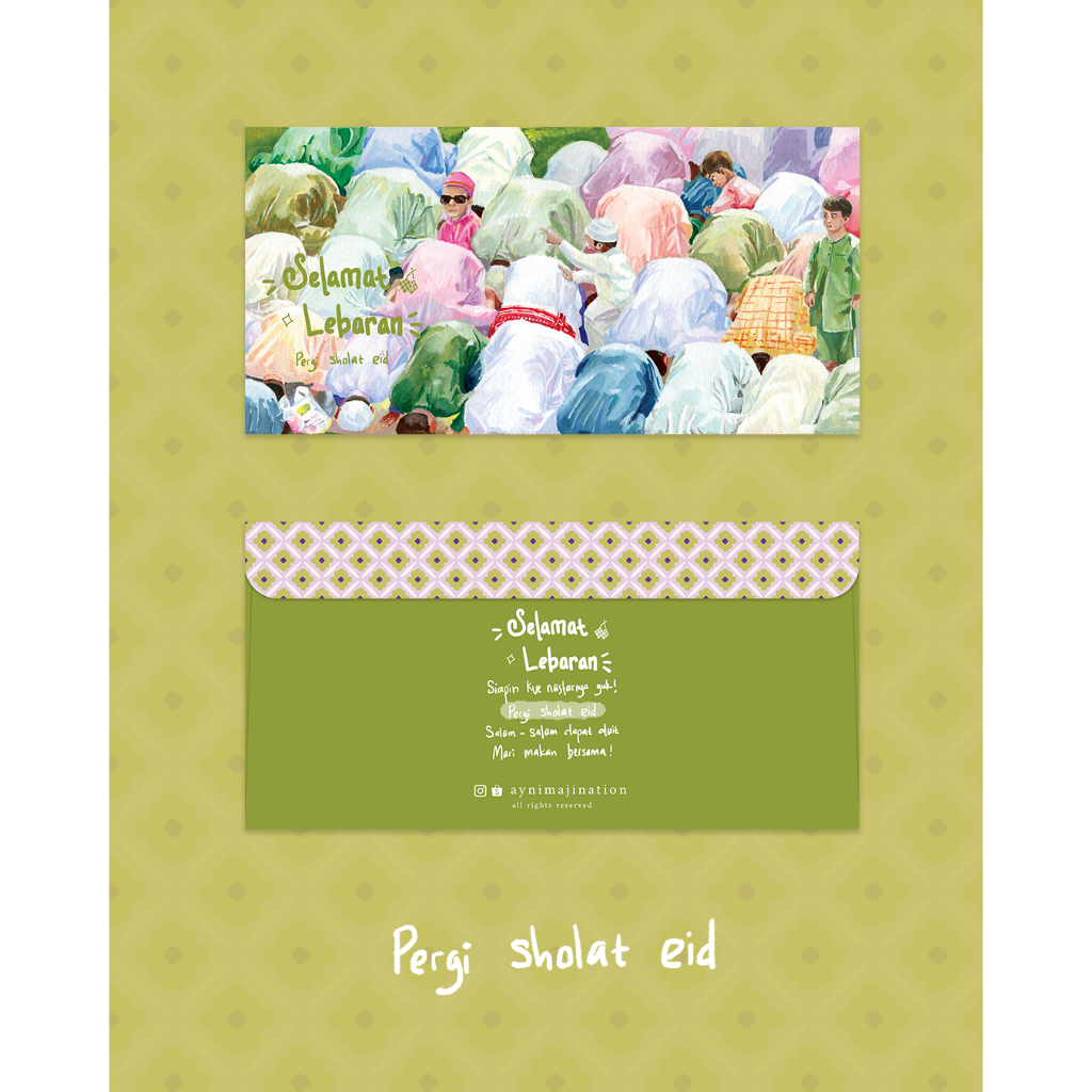 

Aynimajination Amplop Lebaran Raya 2025 Collection_Pergi Solat Eid AMP2502