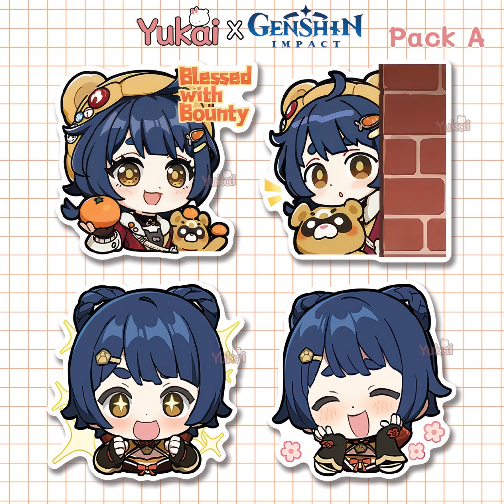 

Stiker Xiangling Genshin Impact Premium - Sticker Pack Anime Waterproof